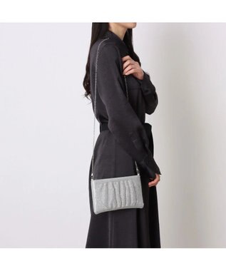 UNBILLION カシュカシュ cachecache / メタリックビーズスクエアミニショルダー