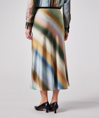 Paul Smith Smith Stripe フレアスカート マルチカラー