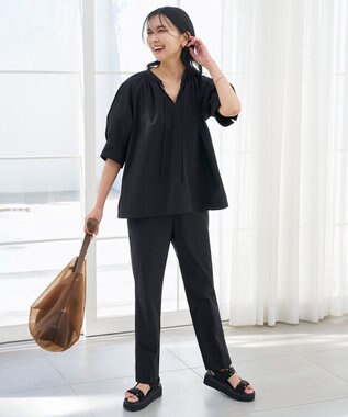 UNFILO シアー ショルダーバッグ ブラウン