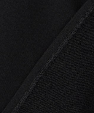 組曲 【先行予約】フレンチテリー 刺繍襟 ペプラムカットソー ブラック系