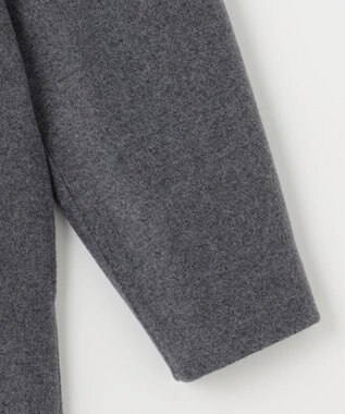 #Newans ウエストシェイプリバーコート グレー