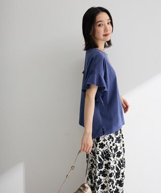 Green Parks ピグメントフリルカットプルオーバー Blue