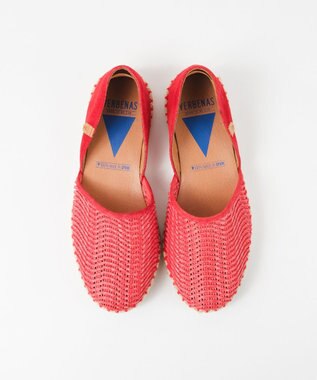 BONTRE 【VERBENAS/ベルベナス】ラフィア編みエスパドリーユ/CARMEN-LA-OS RED
