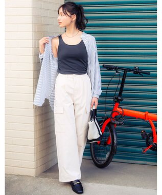 Wing カップ付きタンクトップ 綿混(身生地部) ラク きれいなバストシルエット 【シンクロブラトップ 綿混タイプ】 ブラトップ ET1132 ウイング／ワコール コン