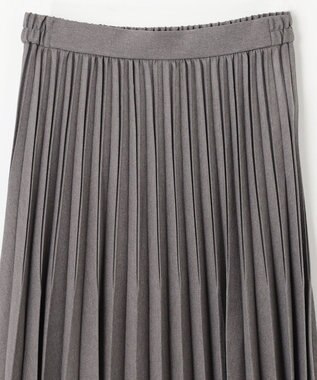 ANY 【10色展開/ウエストゴム】ウーリッシュフラノ プリーツスカート グレー