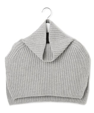 23区 【洗える】カシミヤブレンド ニット ネックウォーマー ライトグレー系