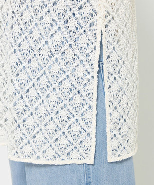 uncrave ジオメトリックレース ブラウス オフ