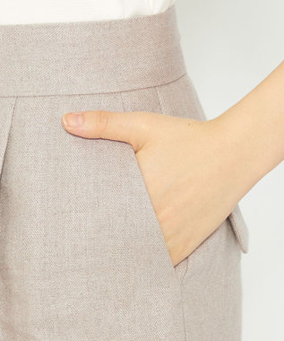 uncrave ヘリンボーン リネン ショートパンツ（uncrave WHITE） フラックスA