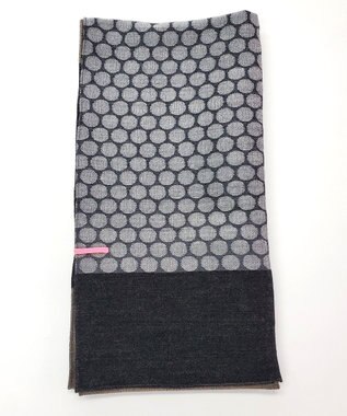 POLS ウールジャカードストール グレイ