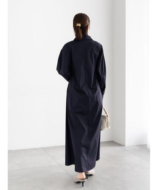 Te chichi サイドホックフロントジップワンピース ネイビー