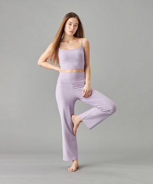 Chacott Peach Mokuストレートパンツ アイリス杢