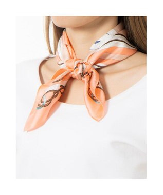 UNBILLION カカトゥ kakatoo / マリンガーランド柄シルクスカーフ ピンク