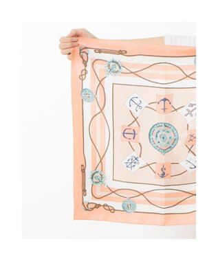 UNBILLION カカトゥ kakatoo / マリンガーランド柄シルクスカーフ ピンク