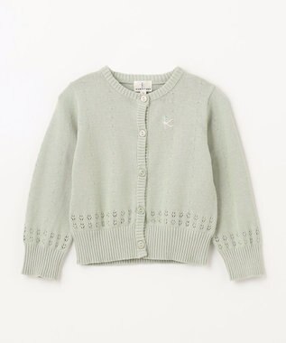 組曲 KIDS 【80-100㎝】クラシック カーディガン ミント系