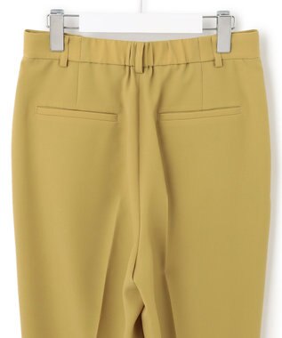 23区 【洗える】ポリエステルストレッチツイル テーパードパンツ イエロー系