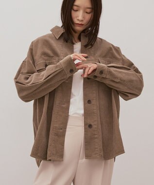 AMERICAN HOLIC コーデュロイCPOシャツジャケット Mocha