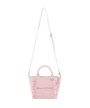 Maison de FLEUR ギンガムフリル2Wayバッグ Pink