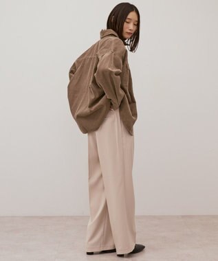 AMERICAN HOLIC コーデュロイCPOシャツジャケット Mocha