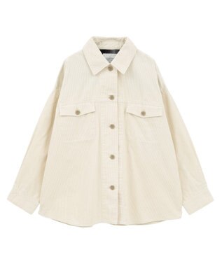 AMERICAN HOLIC コーデュロイCPOシャツジャケット Ivory
