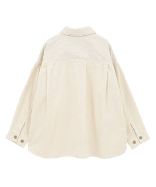 AMERICAN HOLIC コーデュロイCPOシャツジャケット Ivory