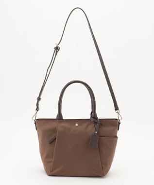 J.PRESS LADIES 【WEB限定】2wayナイロン Midium トート バッグ ブラウン系