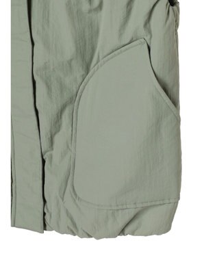 Green Parks 中わたスタンドカラーベスト Olive