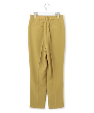 23区 【洗える】ポリエステルストレッチツイル テーパードパンツ イエロー系