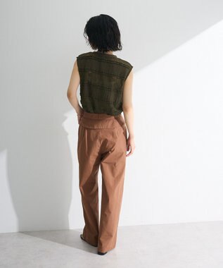 Green Parks ・ＳＵＧＡＲ　ＳＰＯＯＮ　フリルレースノースリーブ Khaki