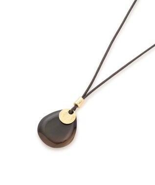 23区 ホーン ネックレス ダークブラウン系