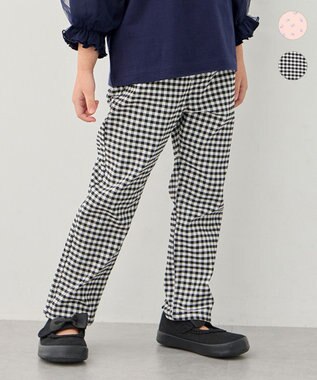 【洗濯機可能】ときめきストレッチ 総柄パンツ