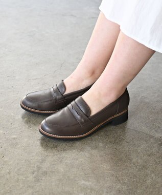 Pointer 本革軽量 定番ローファー ダークブラウン