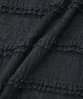 Green Parks ・ＳＵＧＡＲ　ＳＰＯＯＮ　フリルレースノースリーブ Black