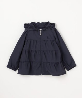 組曲 KIDS 【110-140㎝】 撥水ティアードマウンパ ネイビー