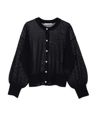 Green Parks ・ＥＬＥＮＣＡＲＥ　ＤＵＥ　パールボタンシアーカーデ Black