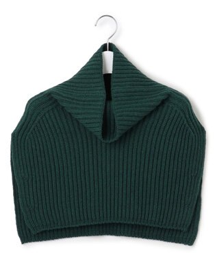 23区 【洗える】カシミヤブレンド ニット ネックウォーマー グリーン系