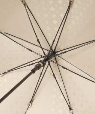 MOONBAT LANVIN en Bleu 長傘 ジャカード×パイピング ベージュ