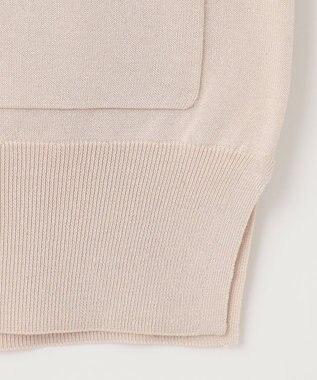 J.PRESS LADIES L 【洗える】シルキーレーヨンストレッチ Vネック カーディガン ベージュ系