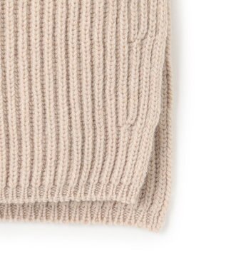 23区 【洗える】カシミヤブレンド ニット ネックウォーマー ベージュ系