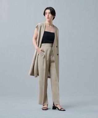 uncrave リブ キャミソール(カップ付き) ブラック