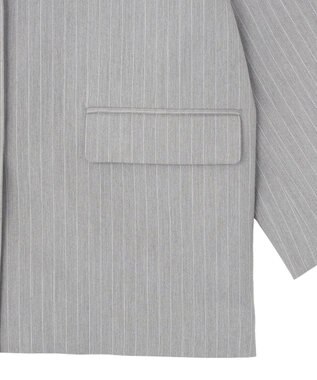 AMERICAN HOLIC オーバーサイズテーラージャケット Stripe Gray