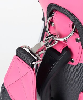 23区GOLF 【WOMEN】合皮×デニム調キャディバッグ 他と被らない 大人ピンクが初登場 ブラック系