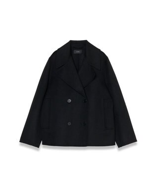 JOSEPH 【WEB＆OUTLET限定】ダブルフェイスウールキャッシュ ショートコート Black