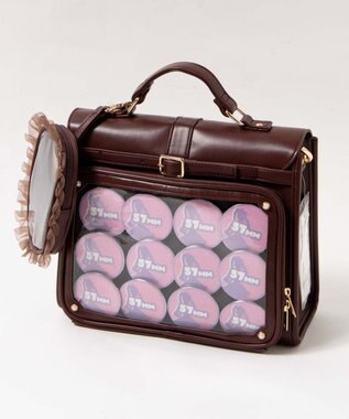 WEGO 【痛バ＆推し活グッズ】レターフラップ痛ショルダー ブラウン