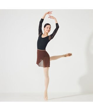 Chacott ロングスリーブレオタード ブラック