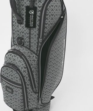 23区GOLF 【UNISEX】モノグラムライトキャディバッグ　ベテランゴルファーにもおすすめなモダンデザイン ブラック系5