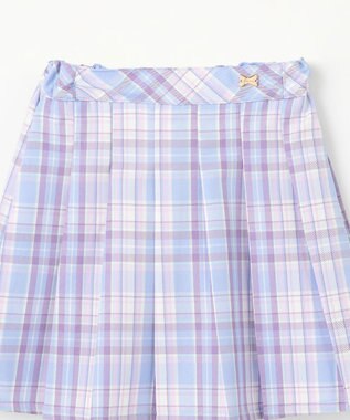 ANY KIDS プリーツ スカパン サックスブルー×チェック
