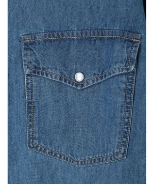 Green Parks ・ＳＵＧＡＲ　ＳＰＯＯＮ　デニムウエスタンワンピース Light Indigo