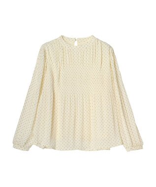 earth music&ecology マジョリカプリーツブラウス Dot