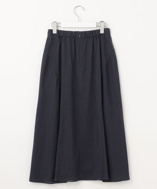 J.PRESS LADIES 【洗える】カールマイヤーシアー シャドーストライプ スカート ネイビー系