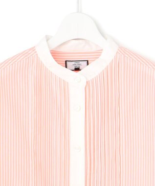 J.PRESS YORK STREET 【WOMEN】コットンタイプライター ブラウス オレンジ系1